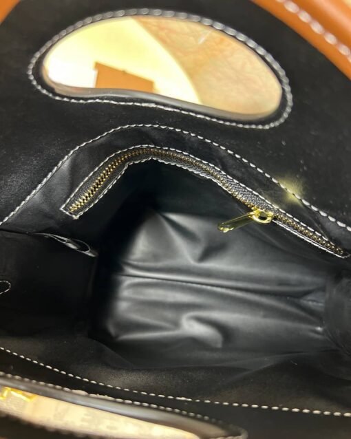 BURBERRY MINI CHECKERED LEATHER TOTE BAG - Image 7
