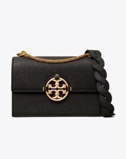 TORY BURCH SMALL MILLER SHOULDER BAG - BLACK
