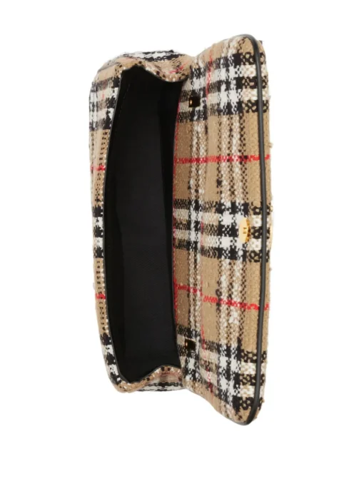 BURBERRY LOLA VINTAGE CHECK BOUCLE SHOULDER BAG - Image 6