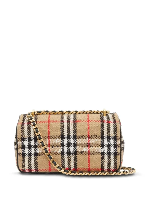 BURBERRY LOLA VINTAGE CHECK BOUCLE SHOULDER BAG - Image 3
