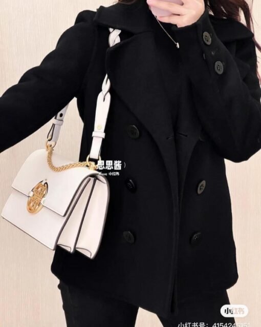 TORY BURCH MILLER SMALL FLAP SHOULDER BAG - IVORY - Image 5