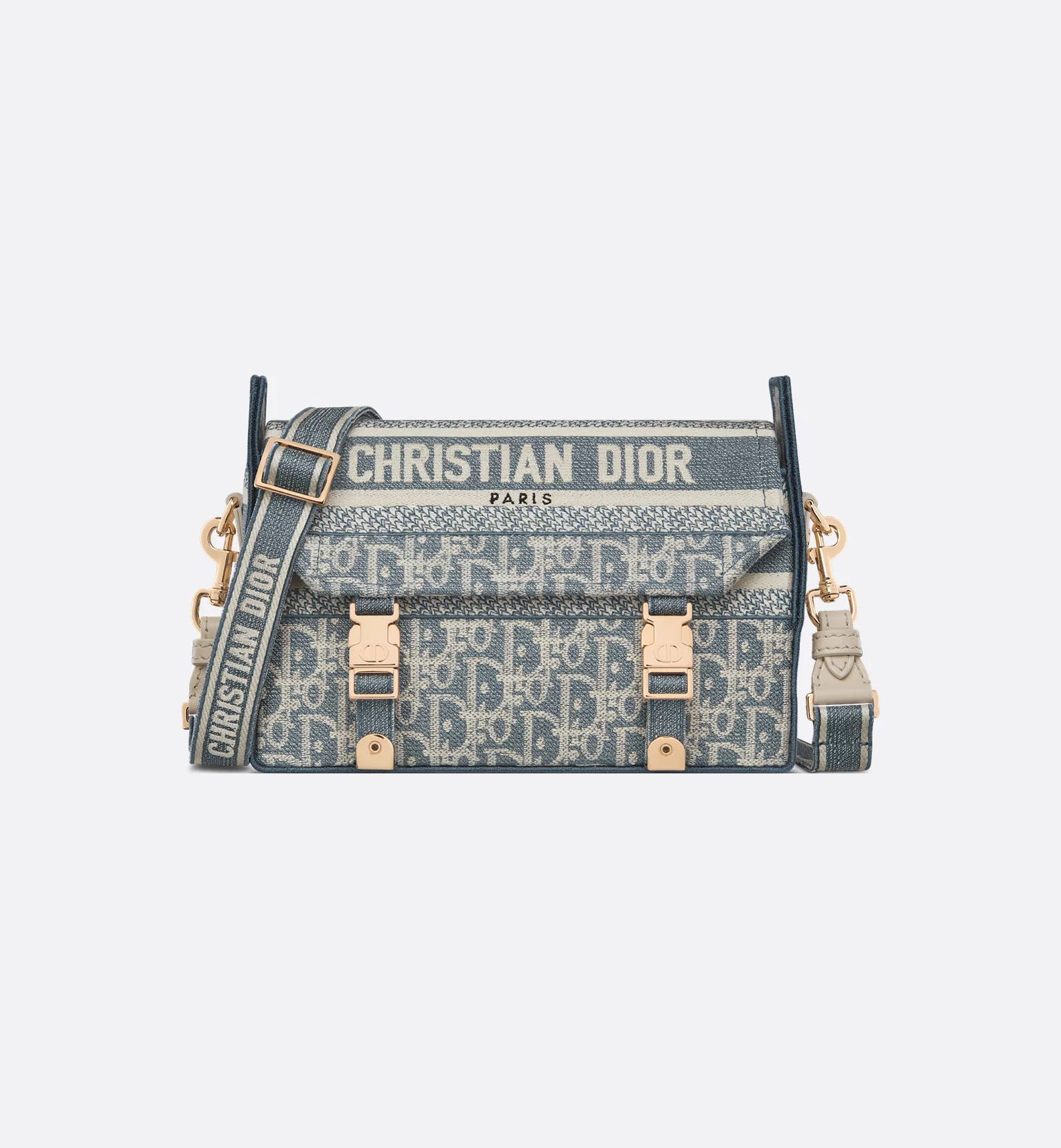 DIOR SMALL DIORCAMP BAG (CHAMBRAY)