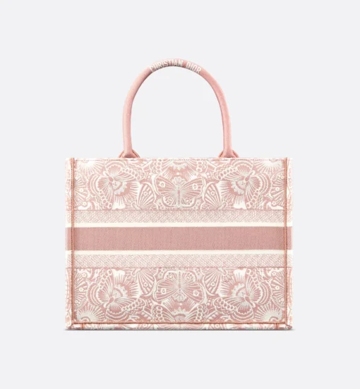 DIOR BOOK TOTE BAG (PEACH BLOSSOM PINK) - Image 3