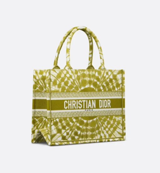 DIOR BOOK TOTE BAG (PERIDOT GREEN TIE) - Image 3