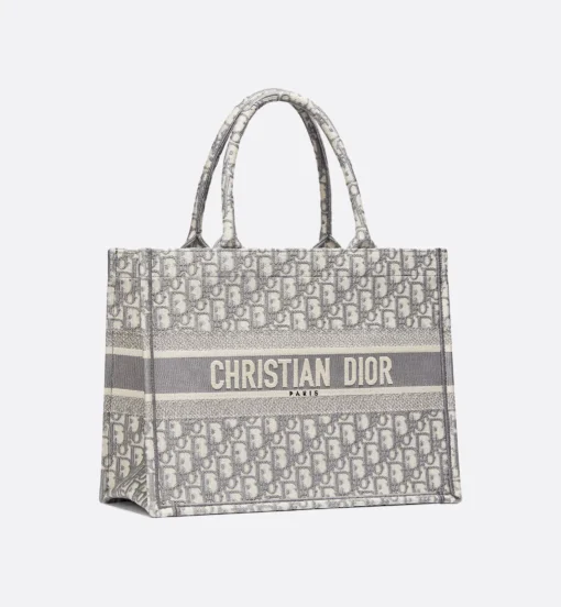 DIOR BOOK TOTE BAG (ECRU GREY) - Image 5