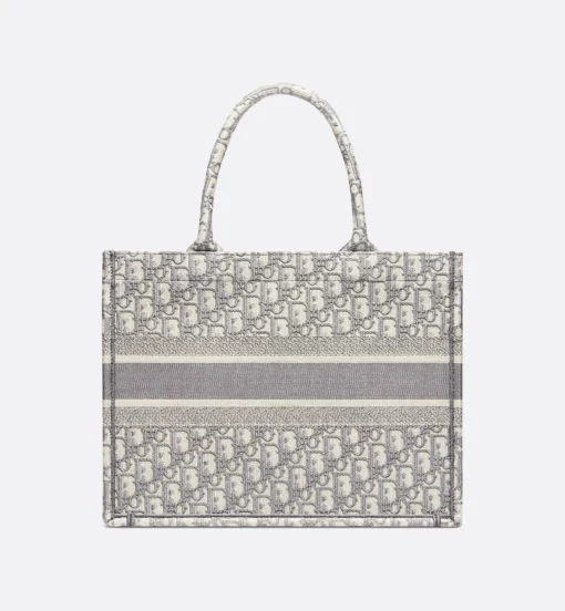 DIOR BOOK TOTE BAG (ECRU GREY) - Image 3