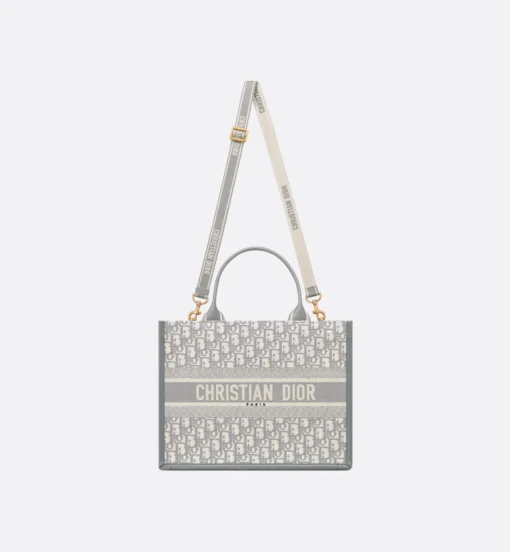 DIOR BOOK TOTE BAG (GREY) - Image 4
