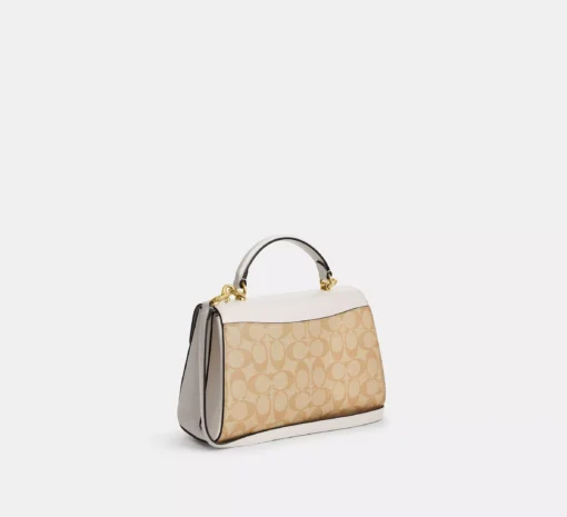 COACH ELIZA TOP HANDLE  - LIGHT KHAKI - Image 2