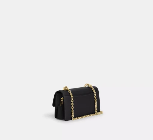 COACH ELIZA FLAP CROSSBODY BAG - BLACK - Image 2