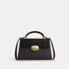 COACH ELIZA TOP HANDLE BAG - WALNUT