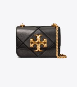 TORY BURCH ELEANOR SMALL BAG - BLACK GOLD