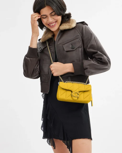 COACH TABBY QUILTED SHOULDER BAG (YELLOW) - Image 2