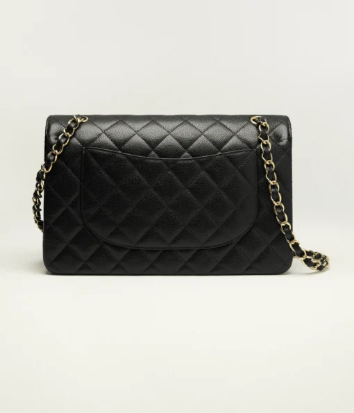 CHANEL CLASSIC GRAINED & GOLD TONE METAL BLACK - Image 4
