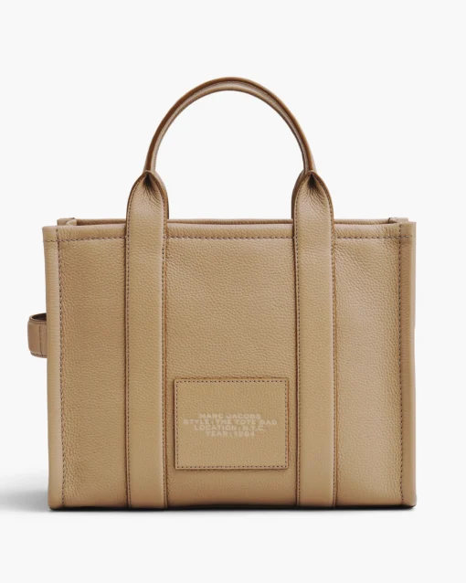 MARC JACOBS THE LEATHER MEDIUM TOTE BAG (CAMEL) - Image 3