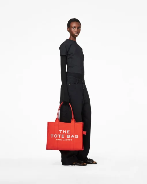 MARC JACOBS THE CANVAS LARGE TOTE BAG (ORANGE) - Image 4