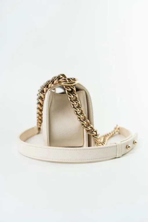 CHANEL WHITE CAVIAR QUILTED LEBOY - Image 2