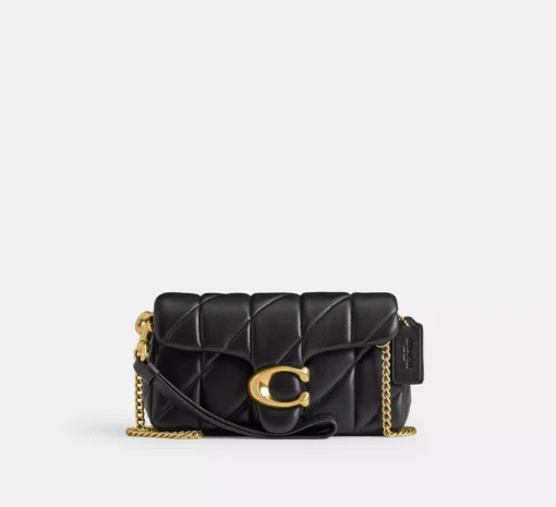 COACH TABBY QUILTED SHOULDER BAG (BLACK)