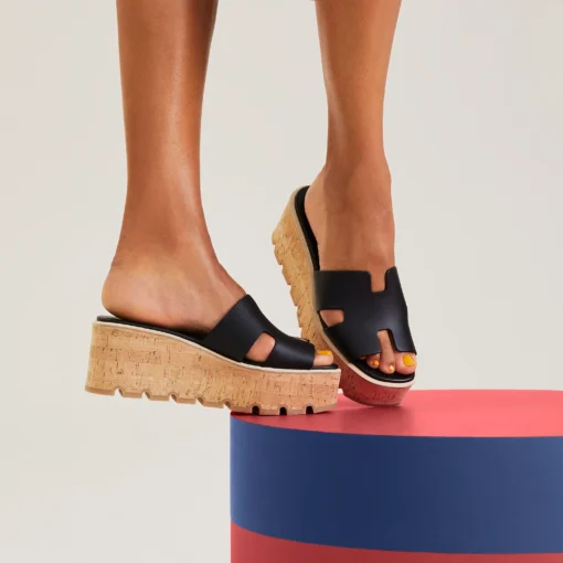 HERMES EZE 30 SANDAL (BLACK) - Image 6