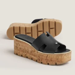 HERMES EZE 30 SANDAL (BLACK)