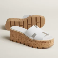 HERMES EZE 30 SANDAL (WHITE)