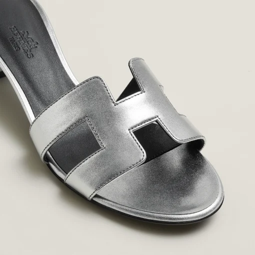 HERMES ORAN SANDAL (SILVER) - Image 4
