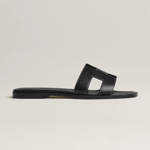 HERMES ORAN SANDAL (BLACK) - Image 4