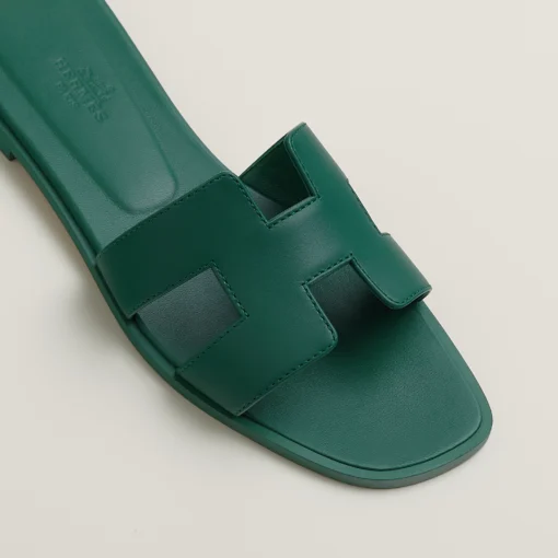 HERMES ORAN SANDAL (VERT VIRIDE) - Image 5
